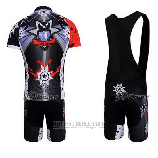 2010 Fahrradbekleidung Pearl Izumi Shwarz und Blau Trikot Kurzarm und Tragerhose